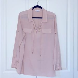 Light Pink/Blush Calvin Klein Blouse